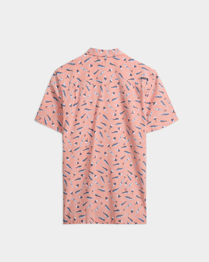 Men's Tempting Tackle Woven Short Sleeve Shirt