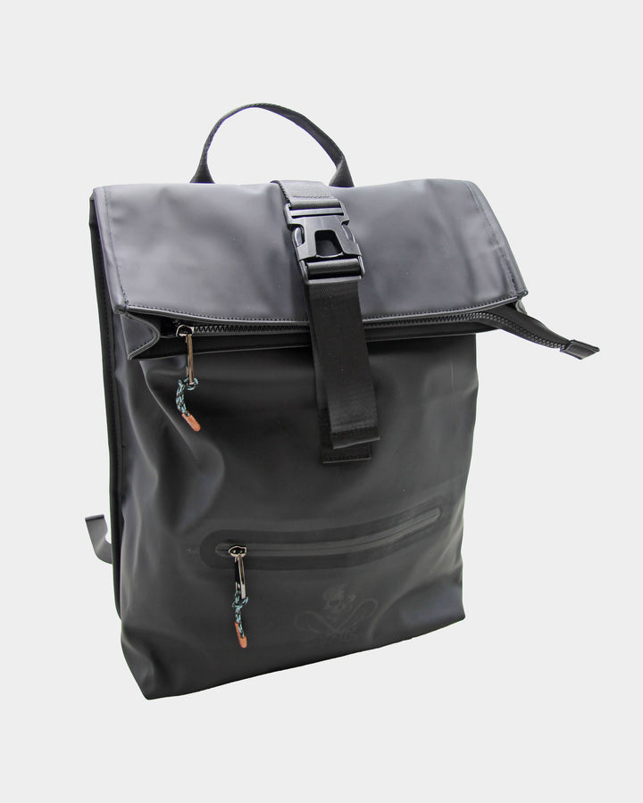 Hamelin Coated Fabric 20L Backpack With Front Zip Pocket And Clip