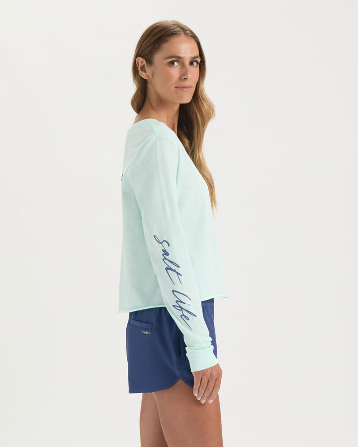 Women’s Sea Cruiser Cropped Long Sleeve Shirt