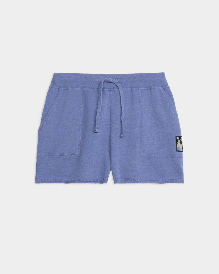 Women's Salty Mind Ocean Washed Fleece Short