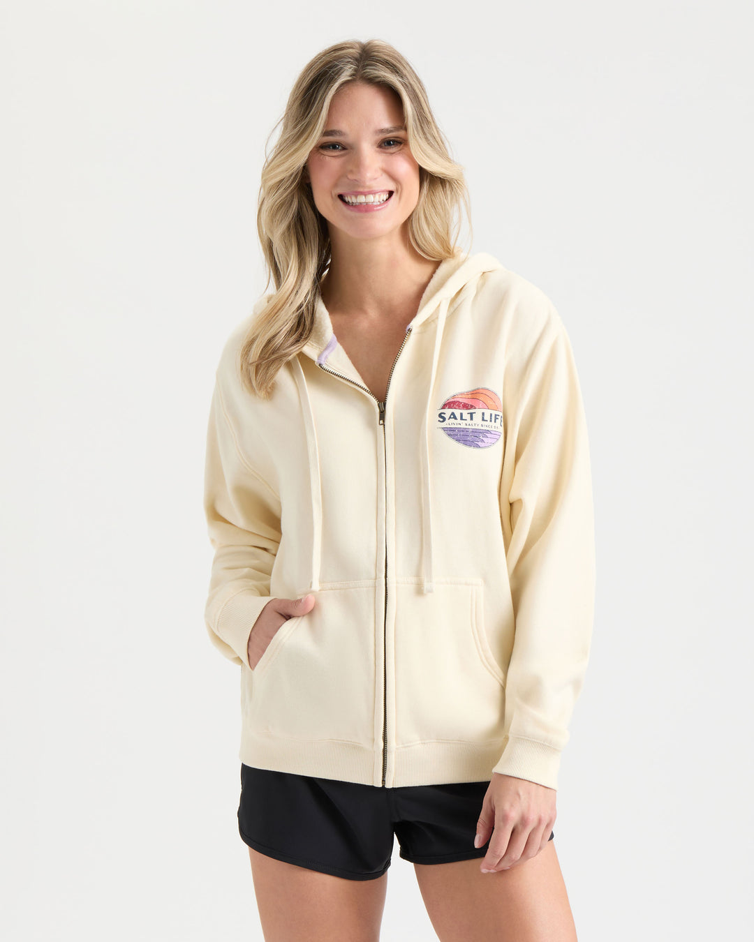 Women's Saltsation Ocean Washed Fleece Hoodie