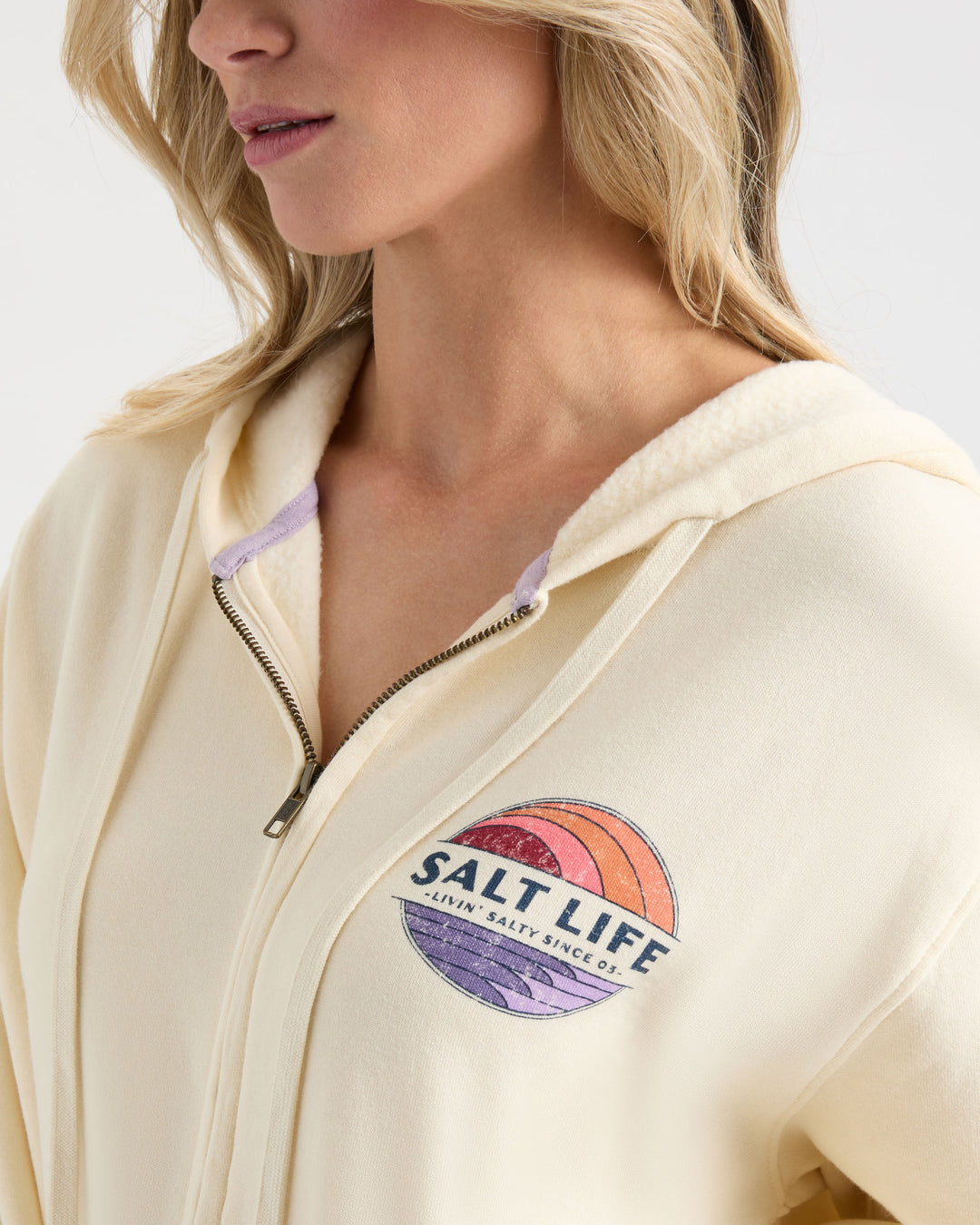 Women's Saltsation Ocean Washed Fleece Hoodie