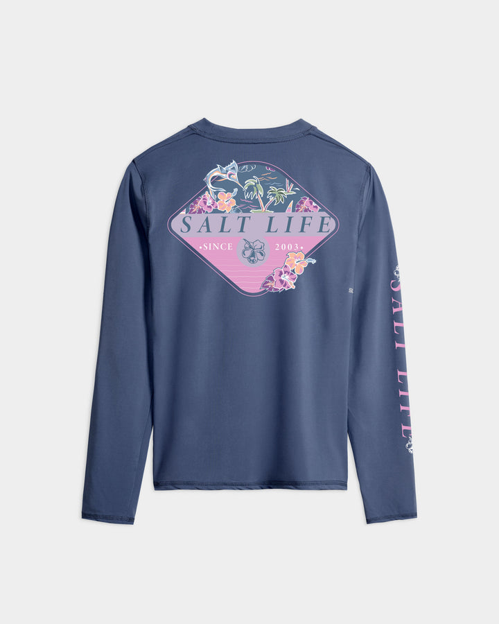 Women’s Salty Marlin Badge SLX Performance Long Sleeve Tee