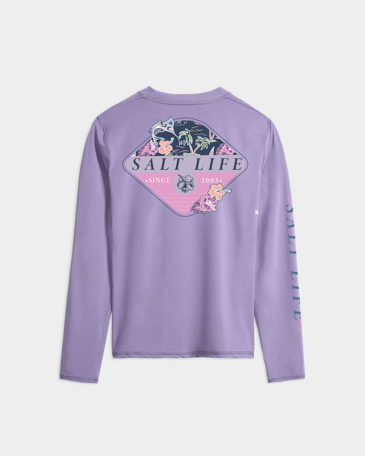 Women’s Salty Marlin Badge SLX Performance Long Sleeve Tee