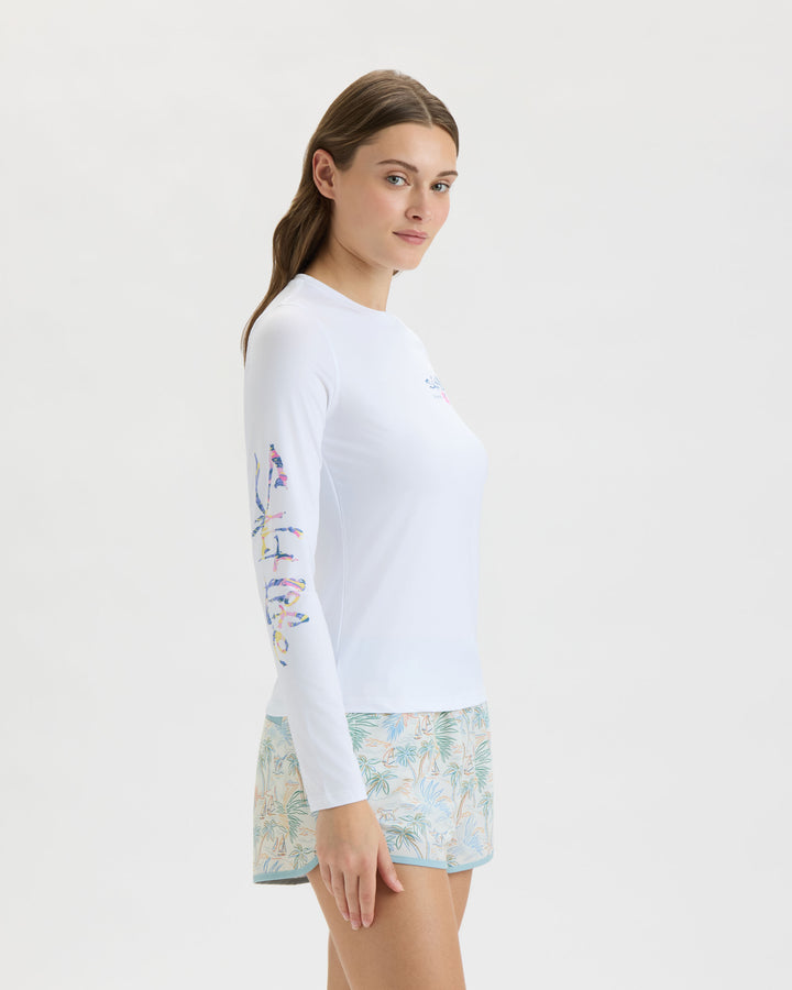 Women’s Hollywood Hibiscus Badge Performance Long Sleeve