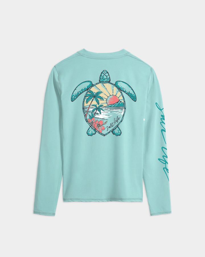 Women’s Sunset Turtle Performance Long Sleeve