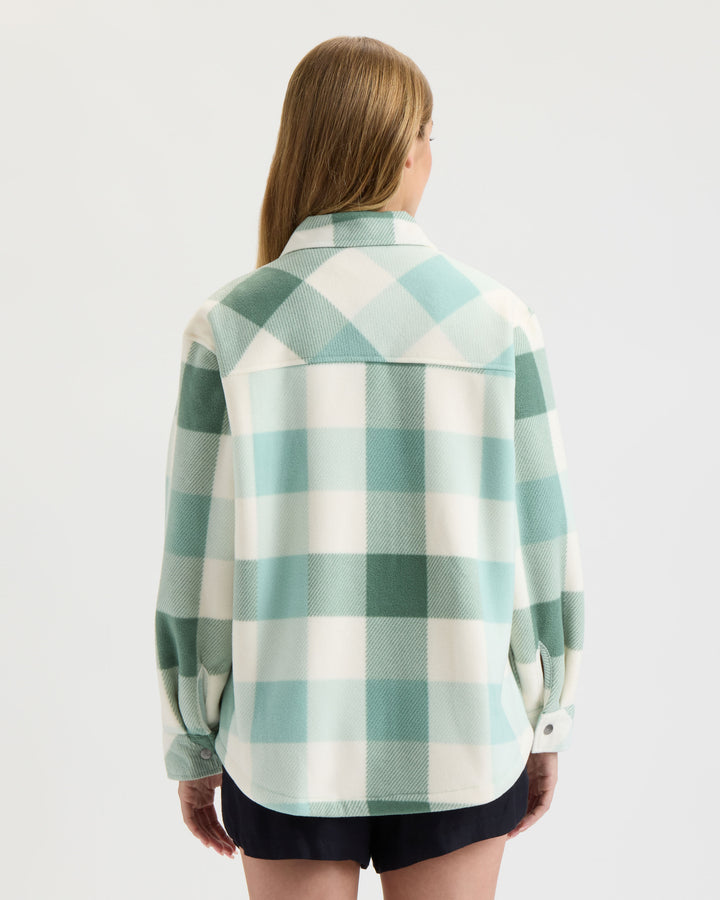 Women’s Seafoam Sherpa Shacket
