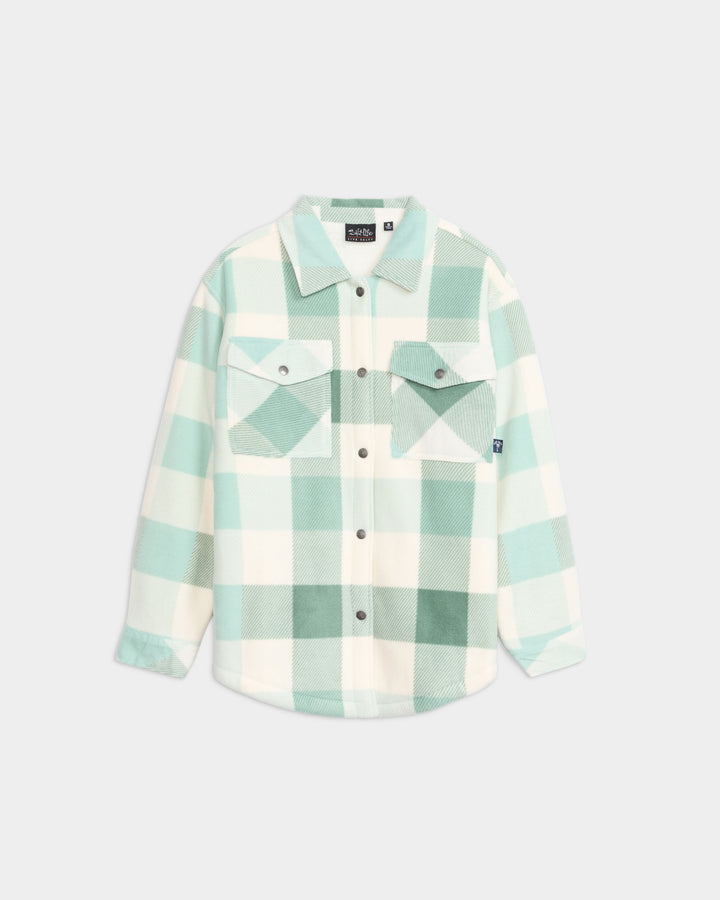Women’s Seafoam Sherpa Shacket