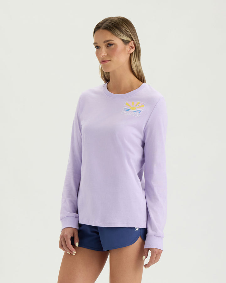 Women’s Sunset Logo Long Sleeve Tee