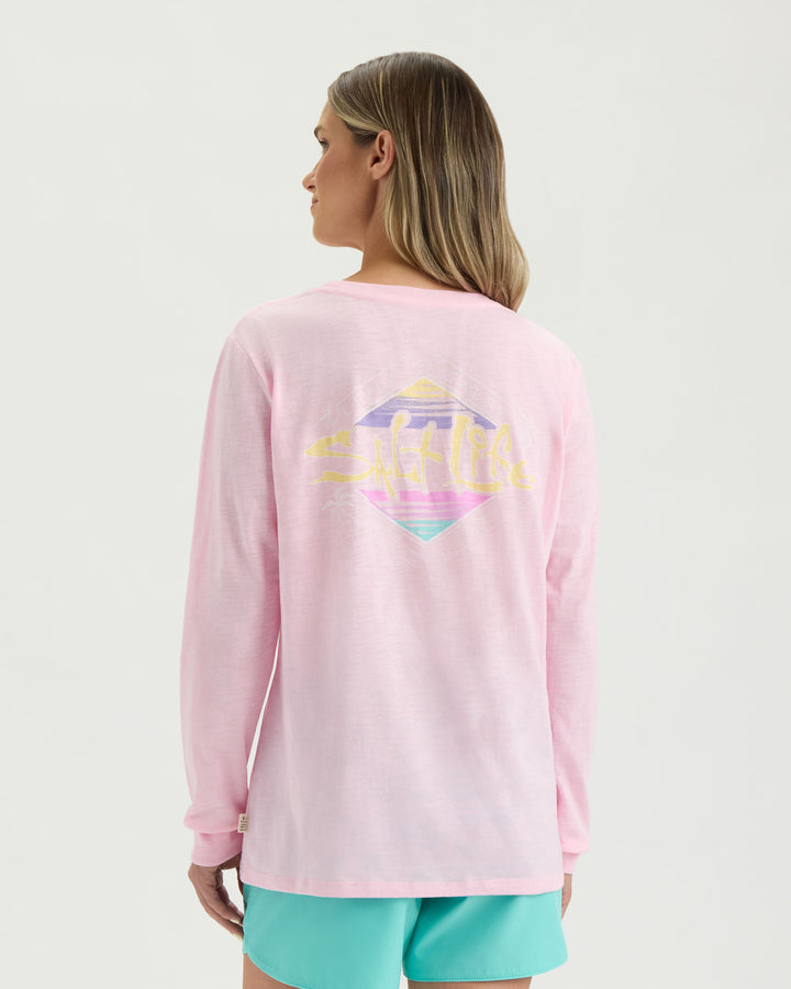 Women’s Diamond Badge Long Sleeve Tee