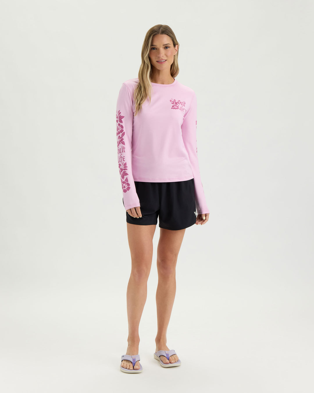 Women’s Gothic Hibiscus SLX Performance Long Sleeve Tee