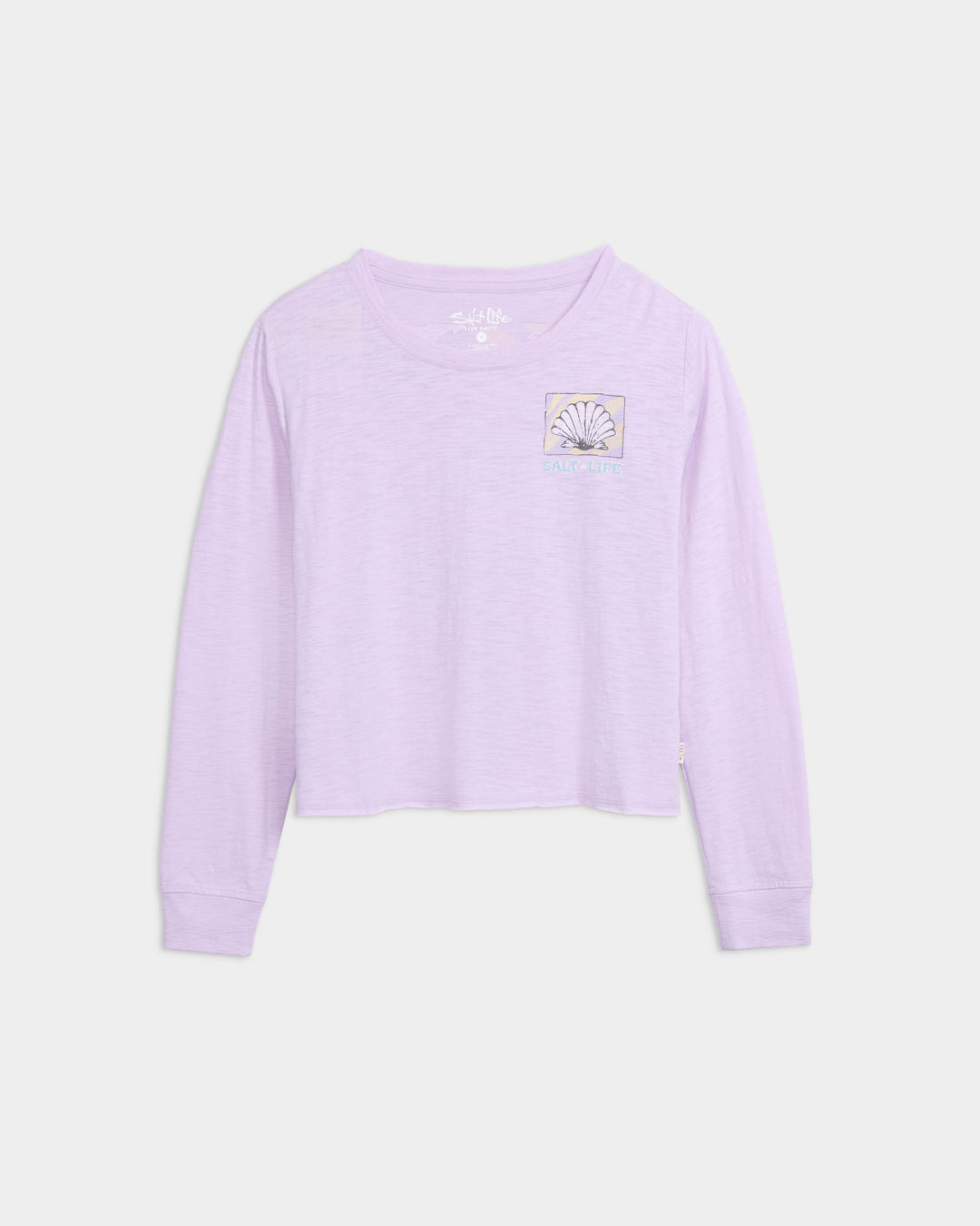 Women’s Beach Collage Cropped Long Sleeve Tee