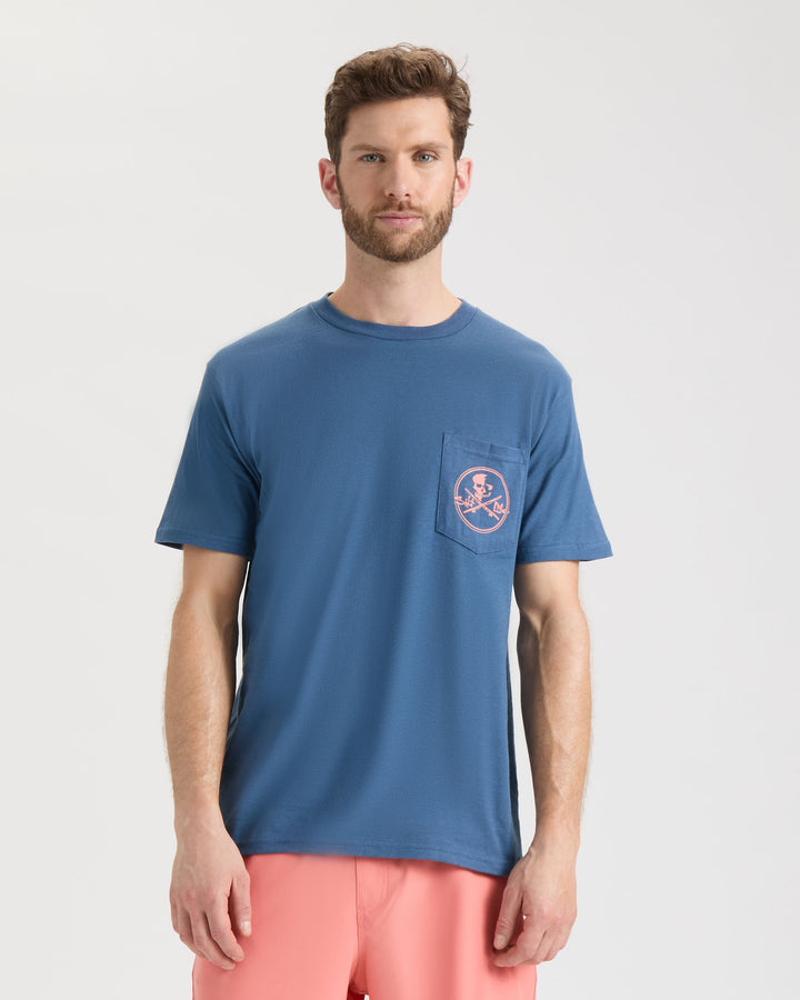 Men's Skull and Poles Short Sleeve Tee