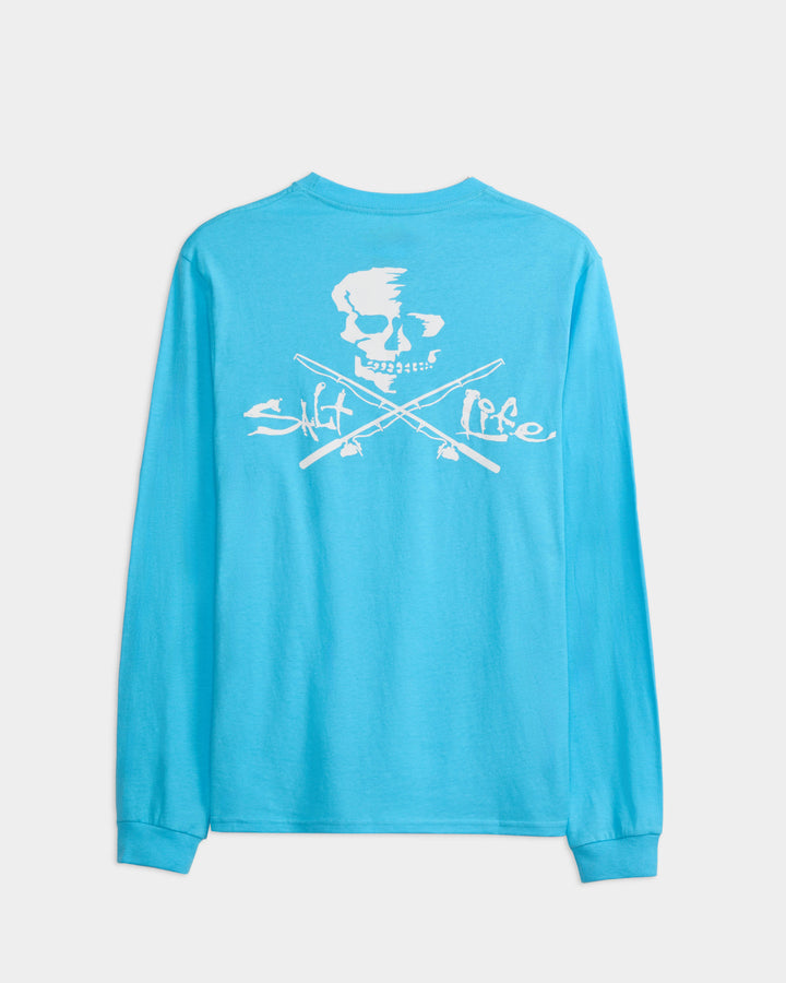 Men's Skull and Poles Long Sleeve Shirt