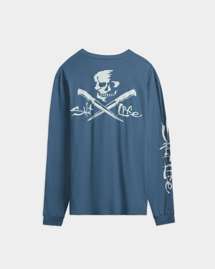Men’s Skull and Poles Long Sleeve Shirt