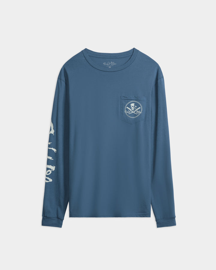 Men’s Skull and Poles Long Sleeve Shirt