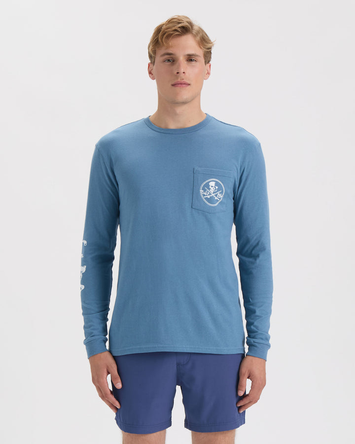Men’s Skull and Poles Long Sleeve Shirt