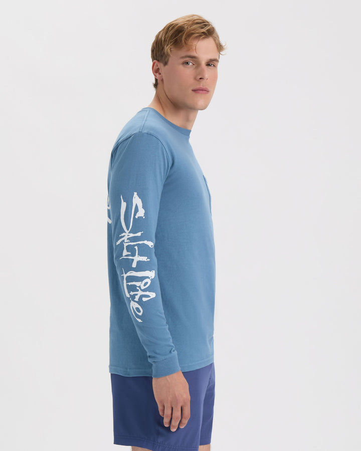 Men’s Skull and Poles Long Sleeve Shirt
