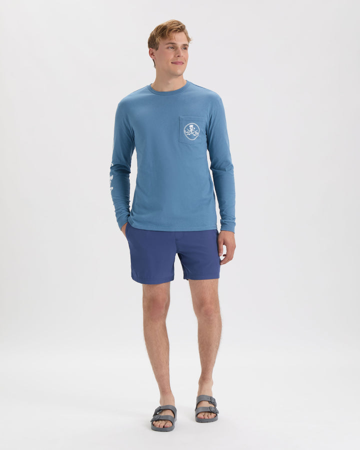 Men’s Skull and Poles Long Sleeve Shirt