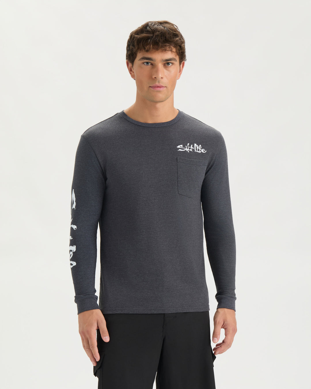 Men’s Hook Line and Sinker Fade Long Sleeve Shirt