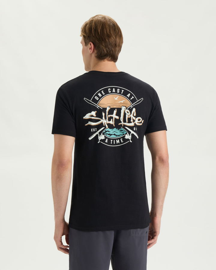 Men’s One Cast At A Time Short Sleeve Tee