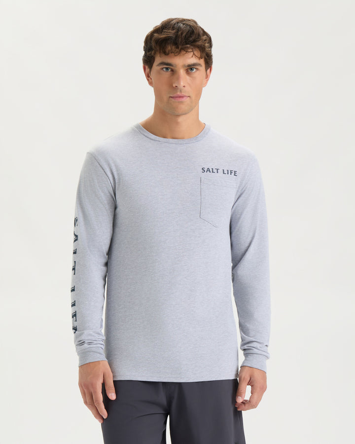 Men's Salty Honor Bones Long Sleeve Shirt