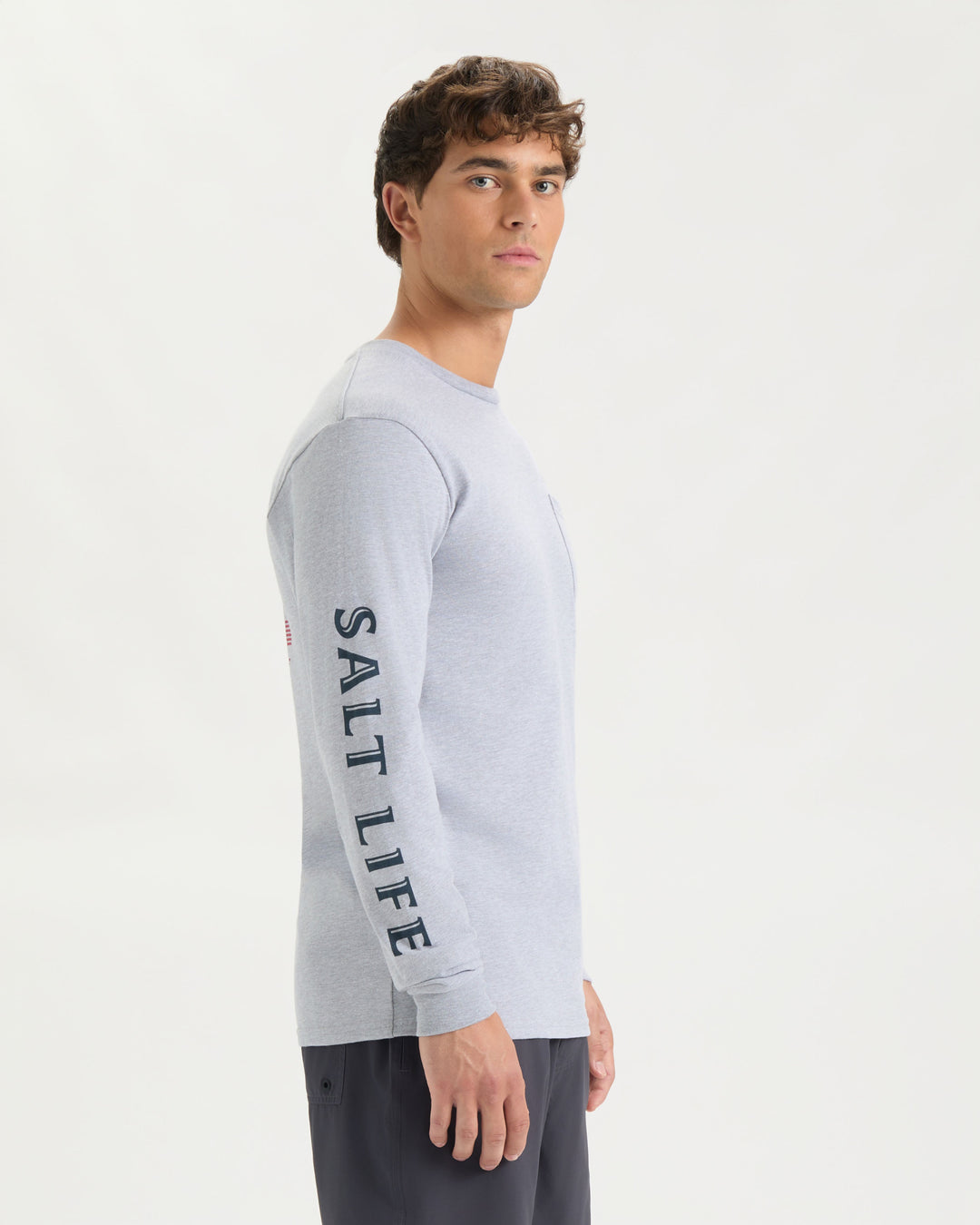 Men's Salty Honor Bones Long Sleeve Shirt