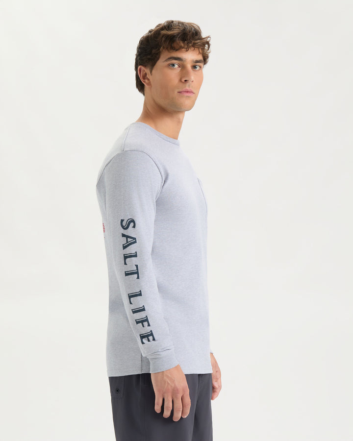 Men's Salty Honor Bones Long Sleeve Shirt