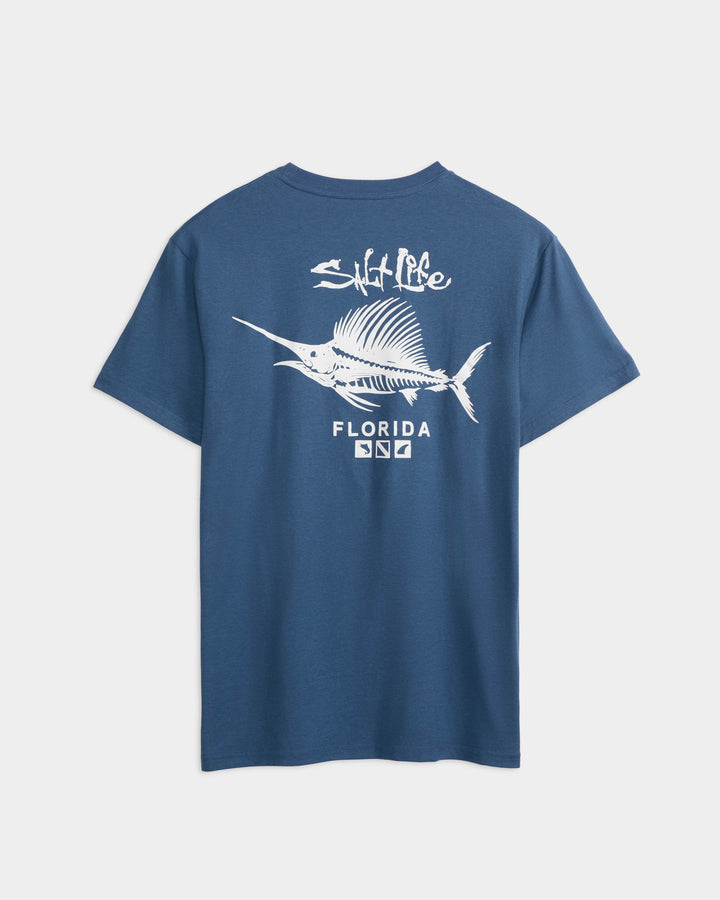 Men's Sailfish N' Bones FLORIDA Short Sleeve Shirt