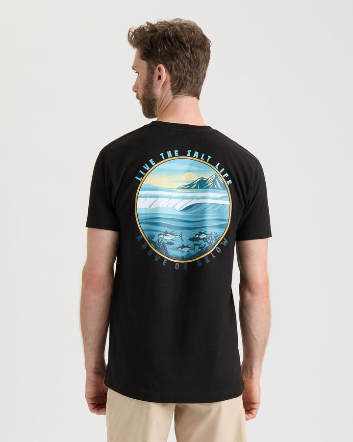 Men's Line Above or Below Short Sleeve Tee