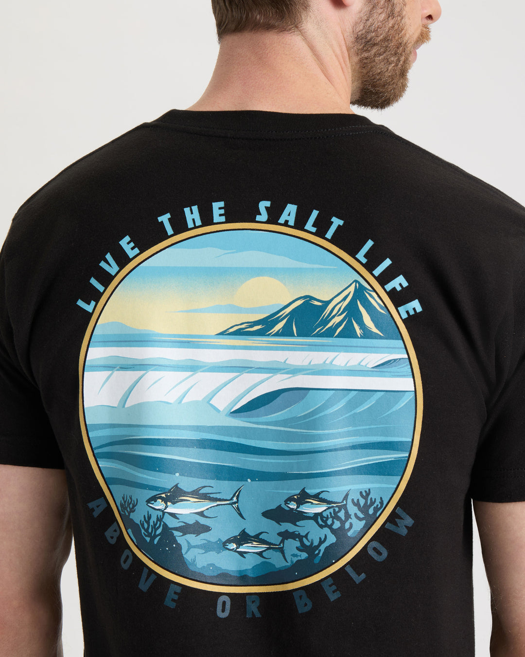 Men's Line Above or Below Short Sleeve Tee