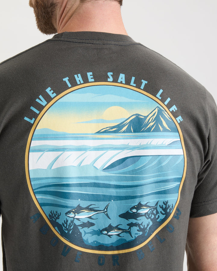 Men's Line Above or Below Short Sleeve Tee