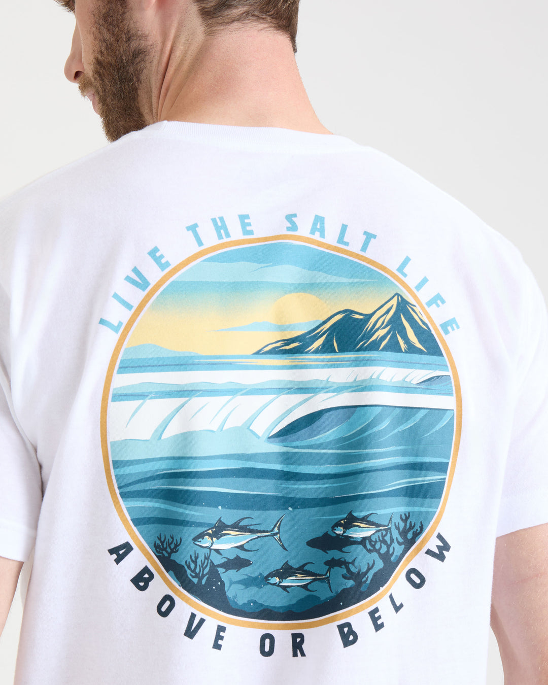 Men's Line Above or Below Short Sleeve Tee