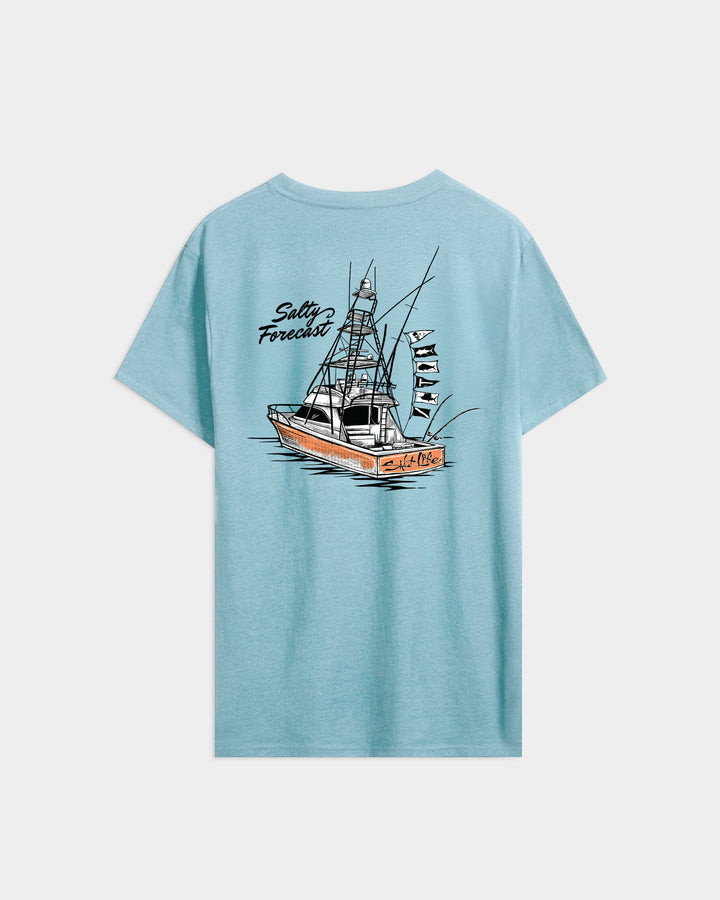Men’s Salty Forecast Boat Short Sleeve Tee
