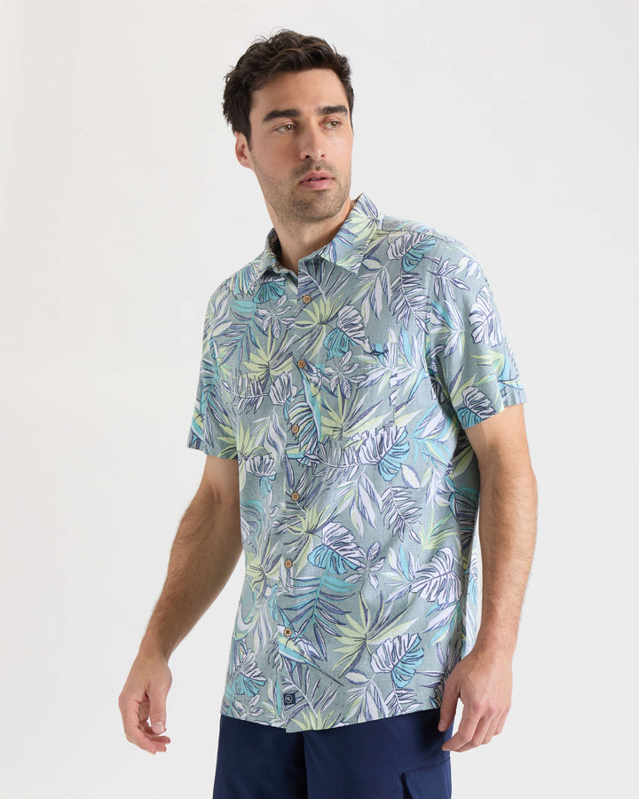 Men's Lush Canopy Woven Short Sleeve Shirt