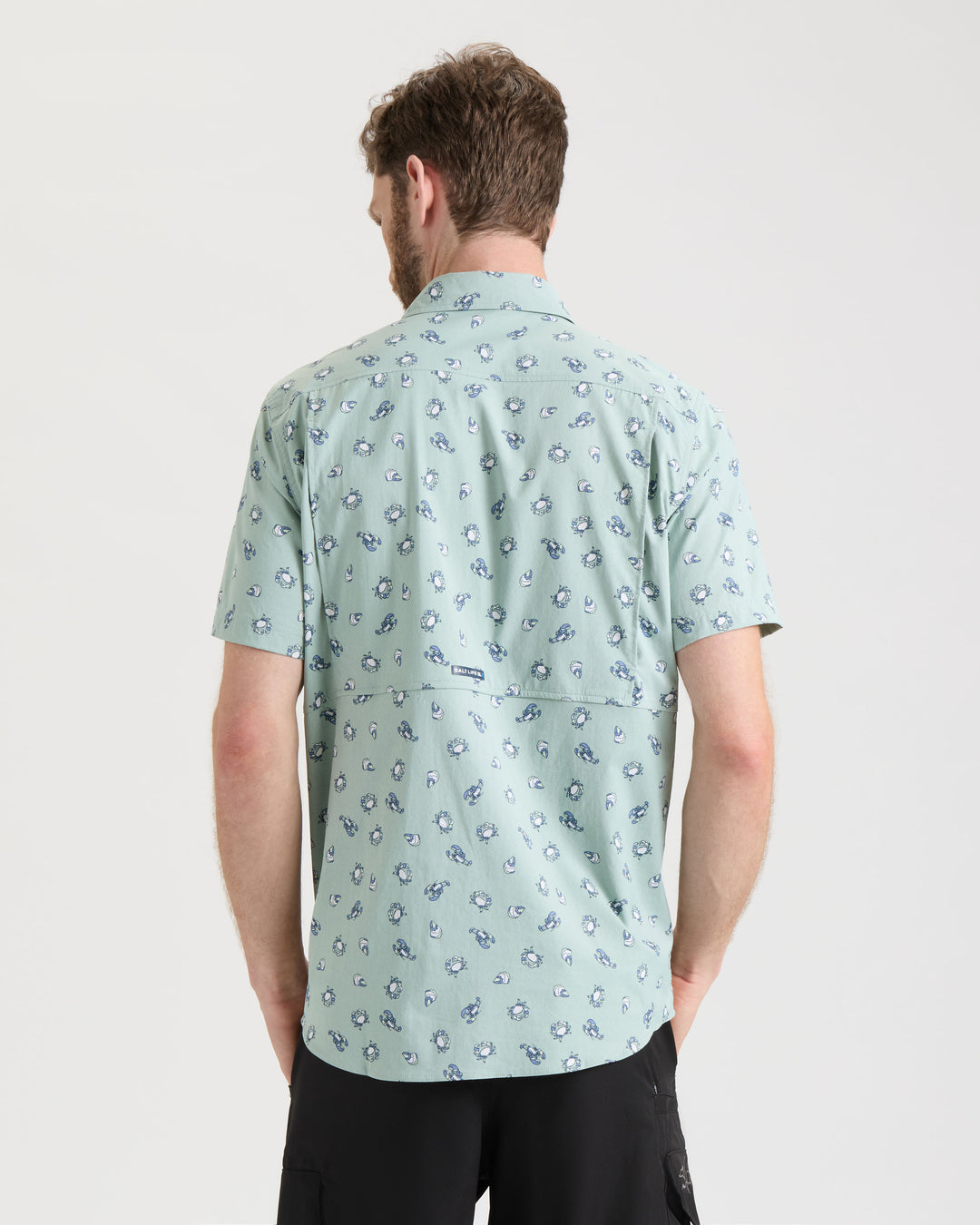 Men's Crustacean Life Woven Short Sleeve Shirt