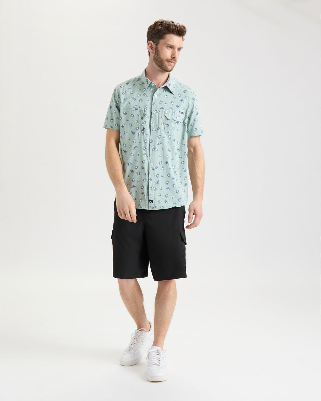 Men's Crustacean Life Woven Short Sleeve Shirt