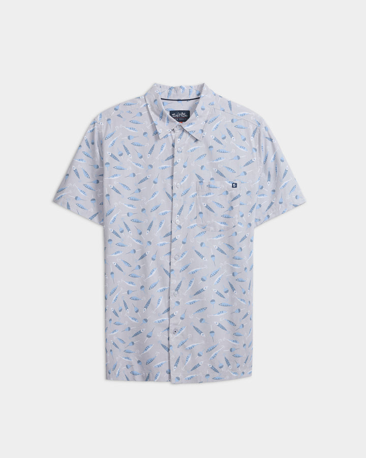 Men's Tempting Tackle Woven Short Sleeve Shirt