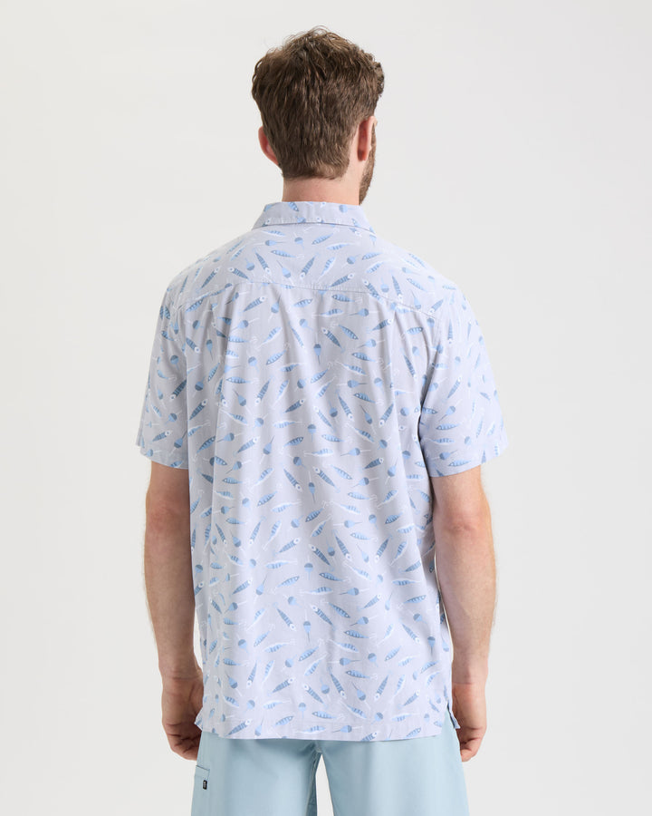 Men's Tempting Tackle Woven Short Sleeve Shirt