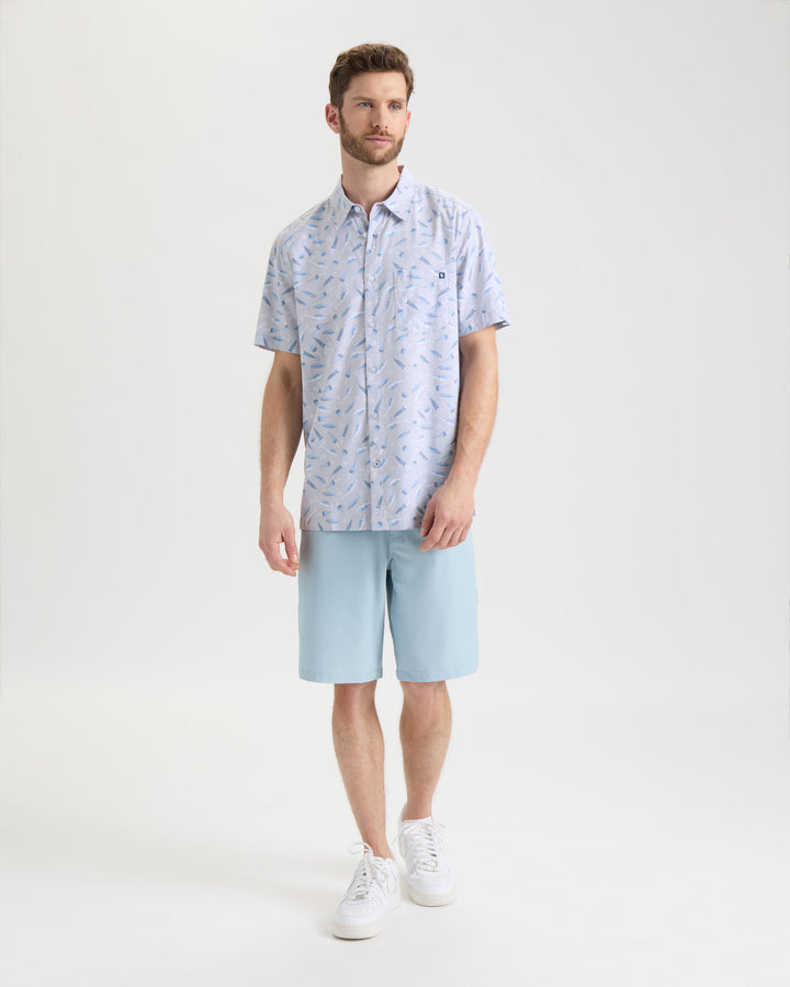 Men's Tempting Tackle Woven Short Sleeve Shirt