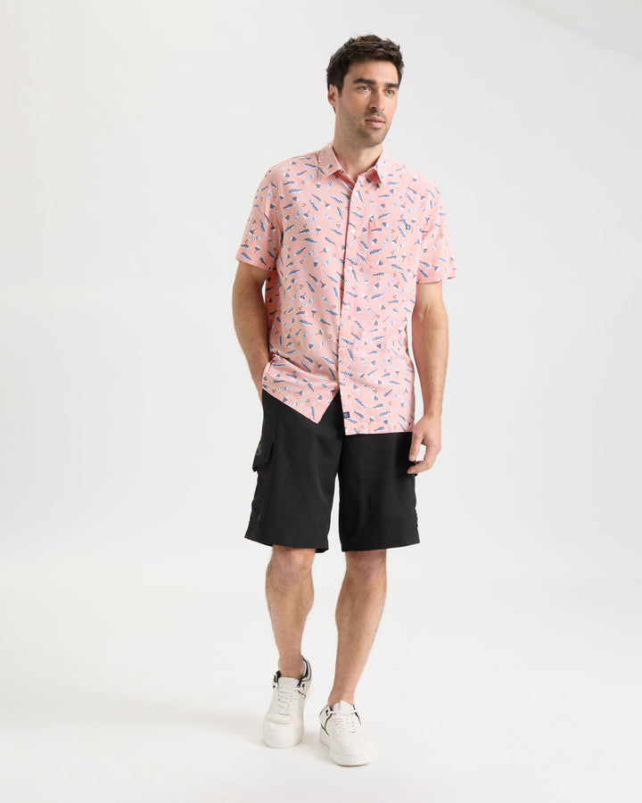 Men's Tempting Tackle Woven Short Sleeve Shirt