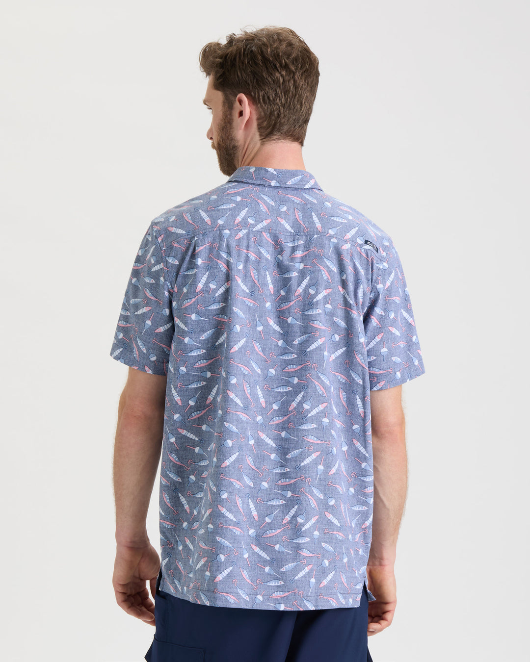 Men's Tempting Tackle Woven Short Sleeve Shirt