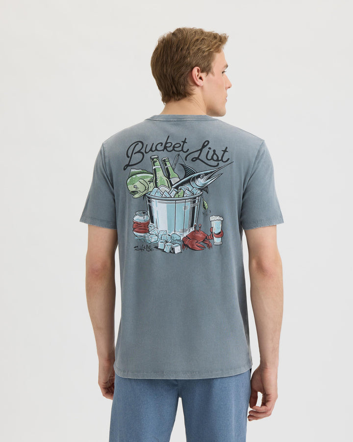 Men’s Bucket List Salt Wash Tee