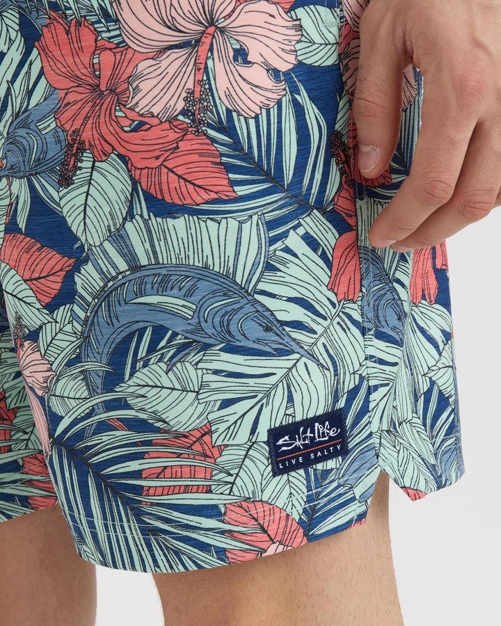 Men's Sailfish Blossom Printed Volley Boardshorts