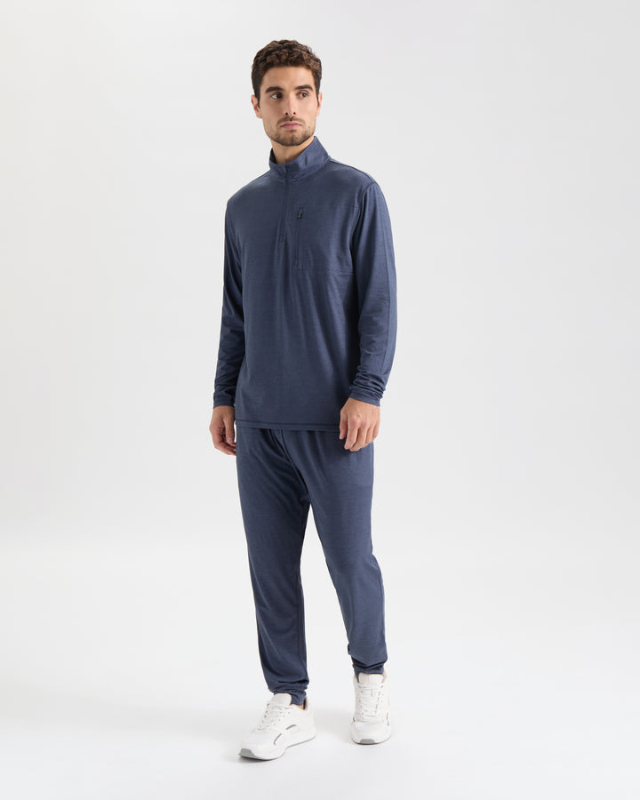 Men's Stamina Zip Mock Neck Performance Pullover