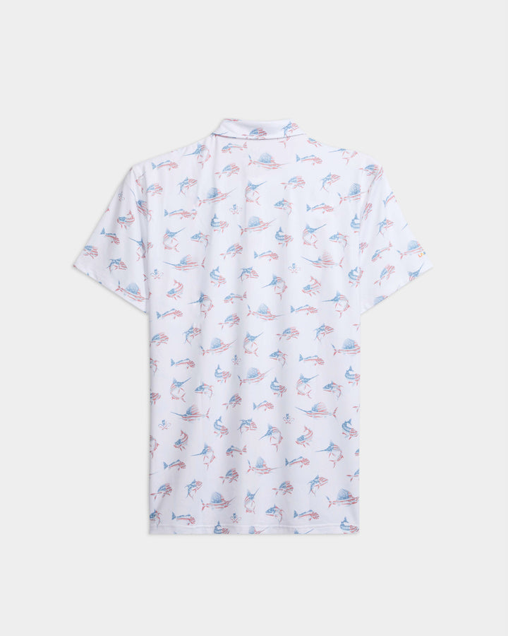 Men's Fish N' Bones Americana SLX Performance Polo
