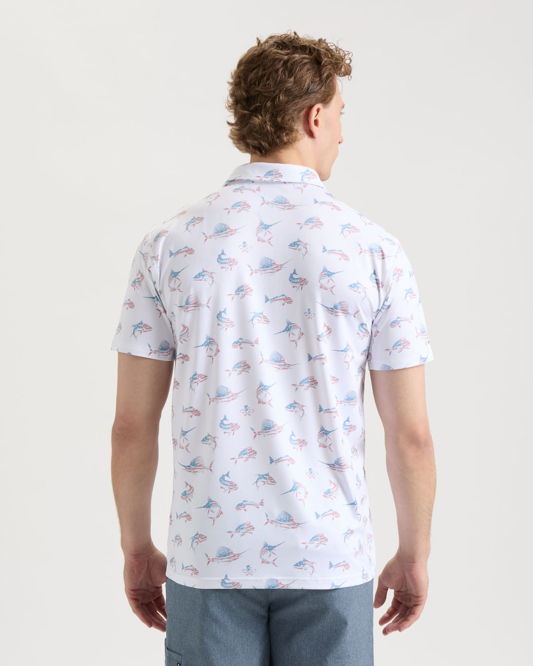 Men's Fish N' Bones Americana SLX Performance Polo