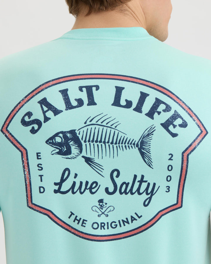 Men’s Bone Fish Crest SLX Performance Short Sleeve Tee