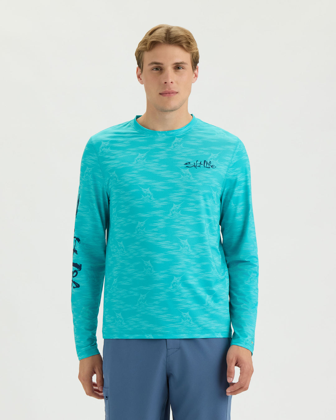 Men's Marline Drift LS SLX AOP Perforated Tee