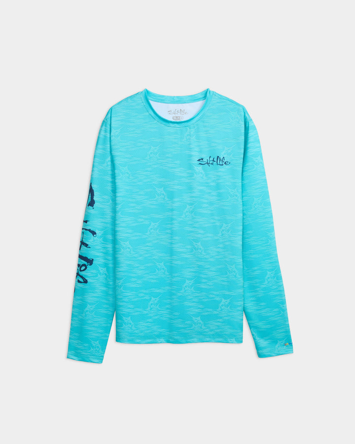 Men's Marline Drift LS SLX AOP Perforated Tee